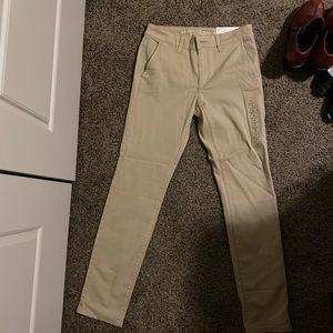 Super skinny stretch khaki pants American Eagle